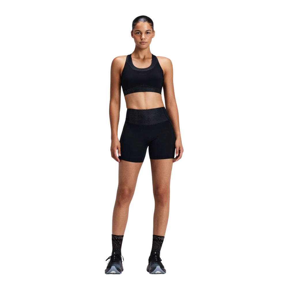 Bandit Running Women's Stamina-V™ Threshold 5" High Waist Compression Shorts - BlackToe Running