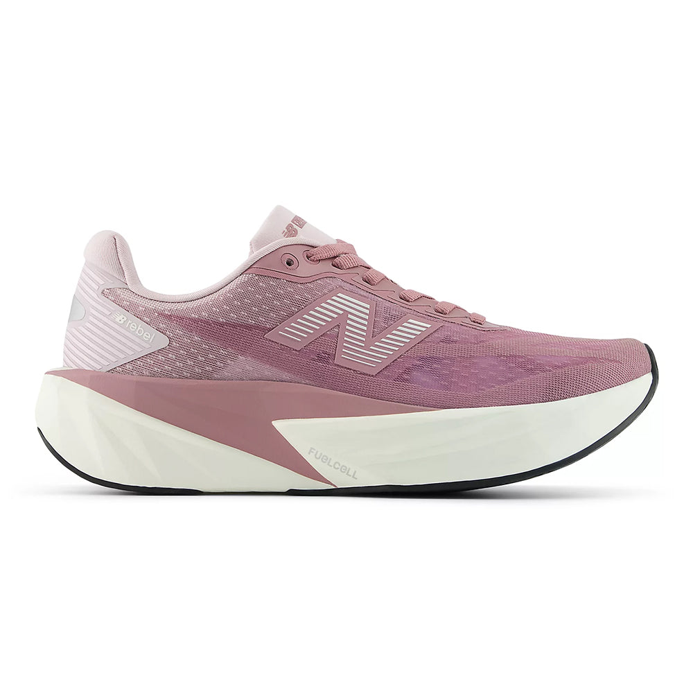 New Balance Women's FuelCell Rebel v5 - Black Toe Running#colour_stone-pink-rosewood