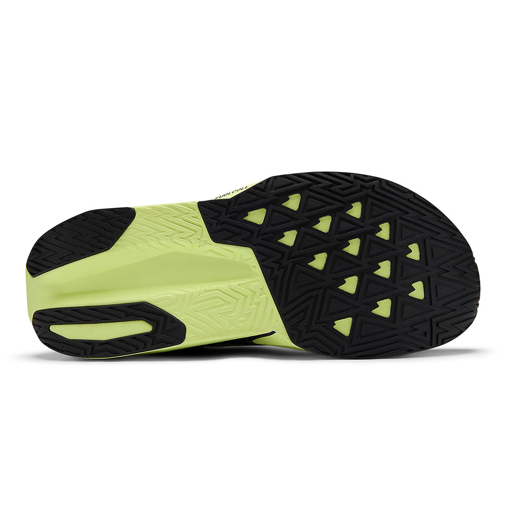 New Balance Women's FuelCell Rebel v5 - BlackToe Running#colour_alkaline-green-boysenberry