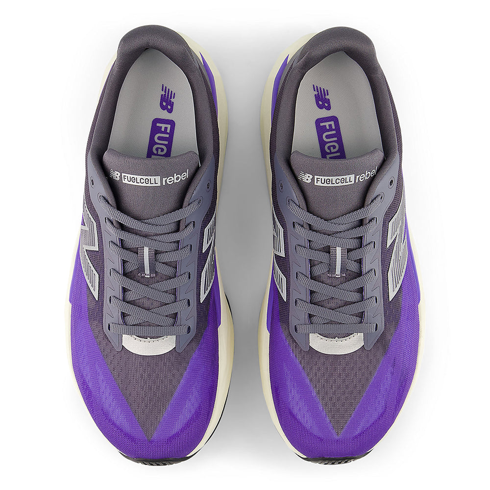 New Balance Women's FuelCell Rebel v5 - BlackToe Running#colour_electric-indigo-truffle-salt