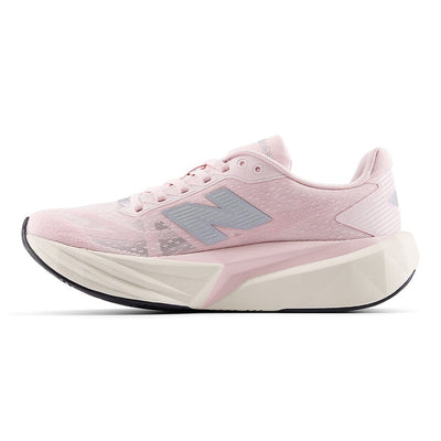 New Balance Women's FuelCell Rebel v5 - Black Toe Running#colour_pink-granite-silver-metallic