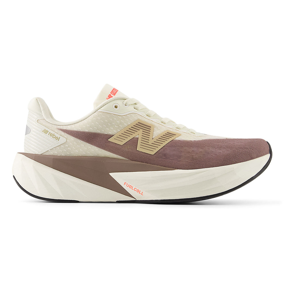 New Balance Women's FuelCell Rebel v5 - Black Toe Running#colour_angora-earth-shadow