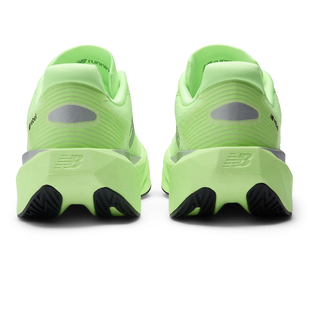 New Balance Women's FuelCell Rebel v5 - BlackToe Running#colour_lab-green-silver-metallic