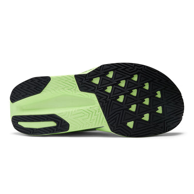New Balance Women's FuelCell Rebel v5 - Black Toe Running#colour_lab-green-silver-metallic