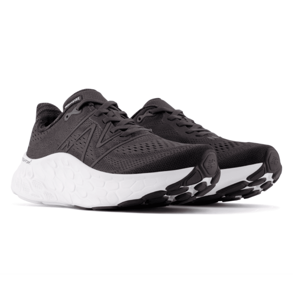 New Balance Women's Fresh Foam X More V4 Women's Shoes - BlackToe Running#colour_black-white