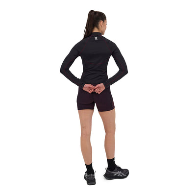 Bandit Running Women's Stamina™ Corset 2-Way Zip Jacket - BlackToe Running#colour_Black