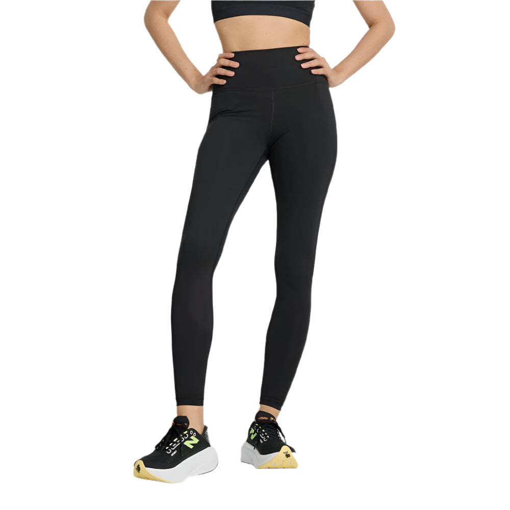 New Balance Women's Athletics Heat High Rise Legging 27" - BlackToe Running#colour_black