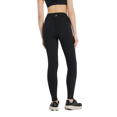 New Balance Women's Athletics Reflective Heat High Rise Legging 27" - BlackToe Running#colour_black