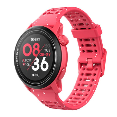 Coros PACE 3 Premium GPS Watch - BlackToe Running#colour_red-with-silicone-band