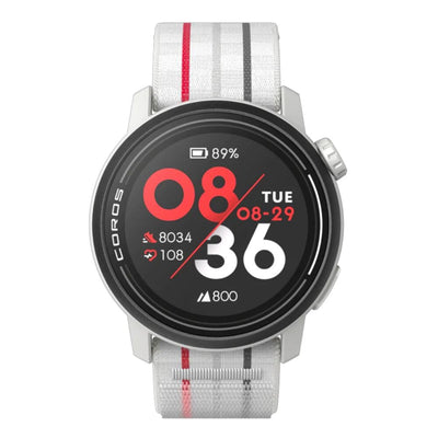 Coros PACE 3 Premium GPS Watch - BlackToe Running#colour_white-with-nylon-band