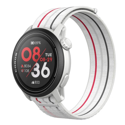 Coros PACE 3 Premium GPS Watch - BlackToe Running#colour_white-with-nylon-band