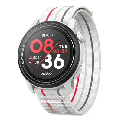 Coros PACE 3 Premium GPS Watch - BlackToe Running#colour_white-with-nylon-band