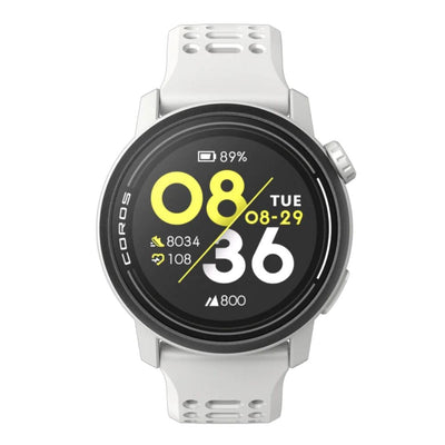 Coros PACE 3 Premium GPS Watch - BlackToe Running#colour_white-with-silicone-band