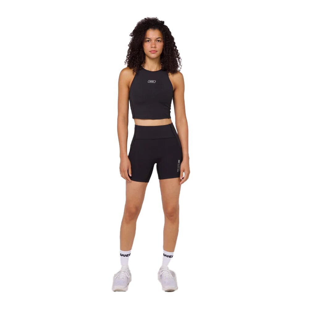 Bandit Running Women's Stamina™ High Waist 5" Compression Shorts - BlackToe Running#colour_black