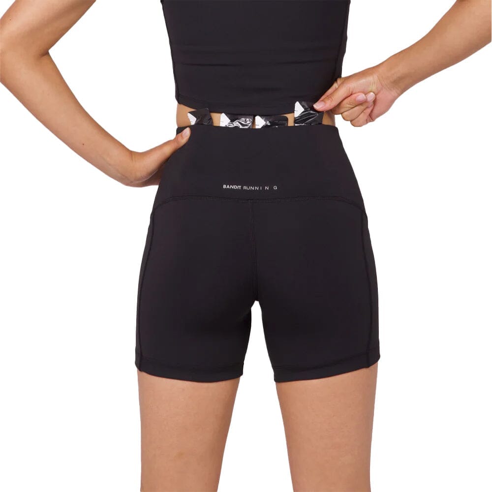 Bandit Running Women's Stamina™ High Waist 5" Compression Shorts - BlackToe Running#colour_black
