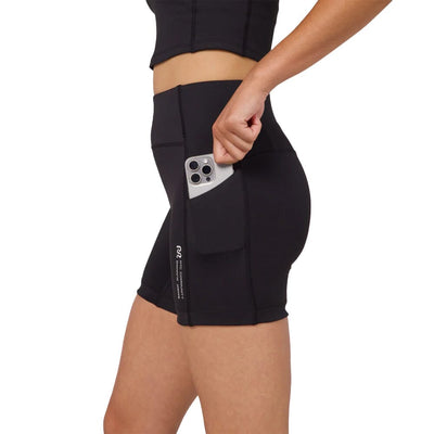 Bandit Running Women's Stamina™ High Waist 5" Compression Shorts - BlackToe Running#colour_black