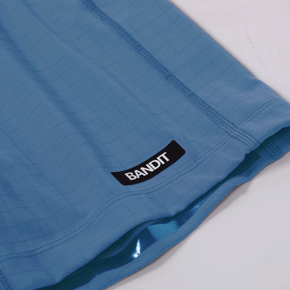 Bandit Running Women's Gridlock™ 5" Compression Shorts - BlackToe Running#colour_steel-blue