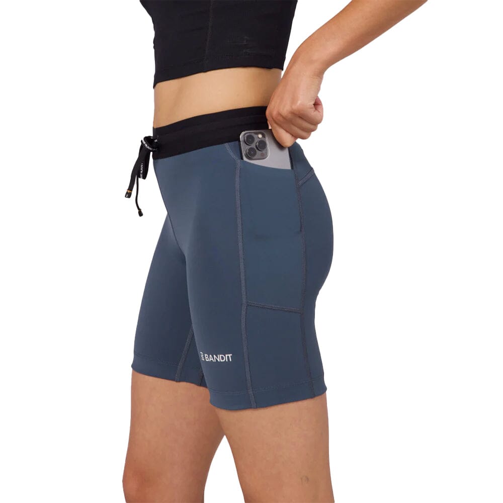 Bandit Running Women's Stamina™ 7" Compression Shorts - BlackToe Running#colour_storm-grey