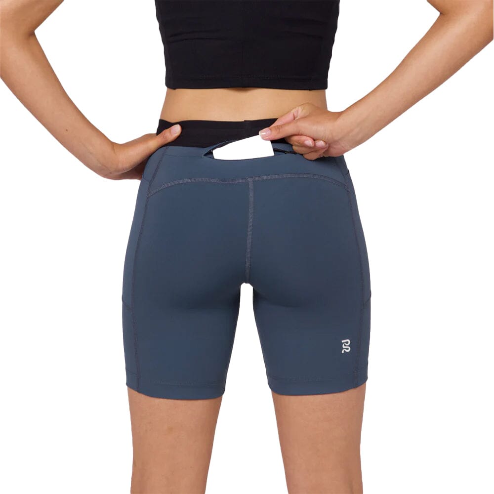 Bandit Running Women's Stamina™ 7" Compression Shorts - BlackToe Running#colour_storm-grey