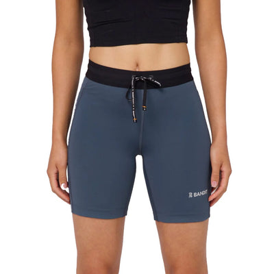 Bandit Running Women's Stamina™ 7" Compression Shorts - BlackToe Running#colour_storm-grey