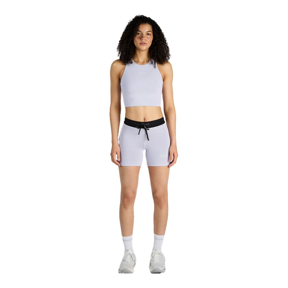 Bandit Running Women's STAMINA™ Compression Race Crop - BlackToe Running#colour_soft-lilac
