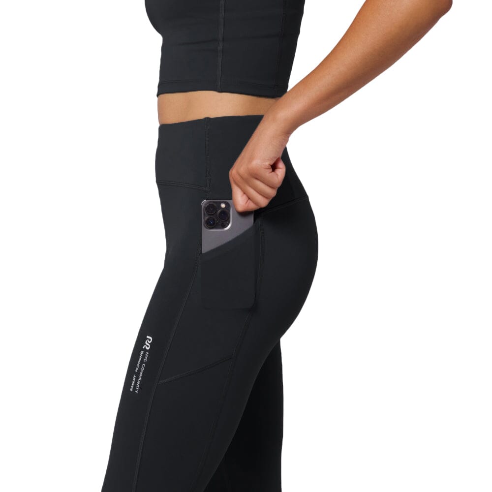Bandit Running Women's Stamina™ Pop Stitch™ High Waist Leggings - BlackToe Running#colour_black