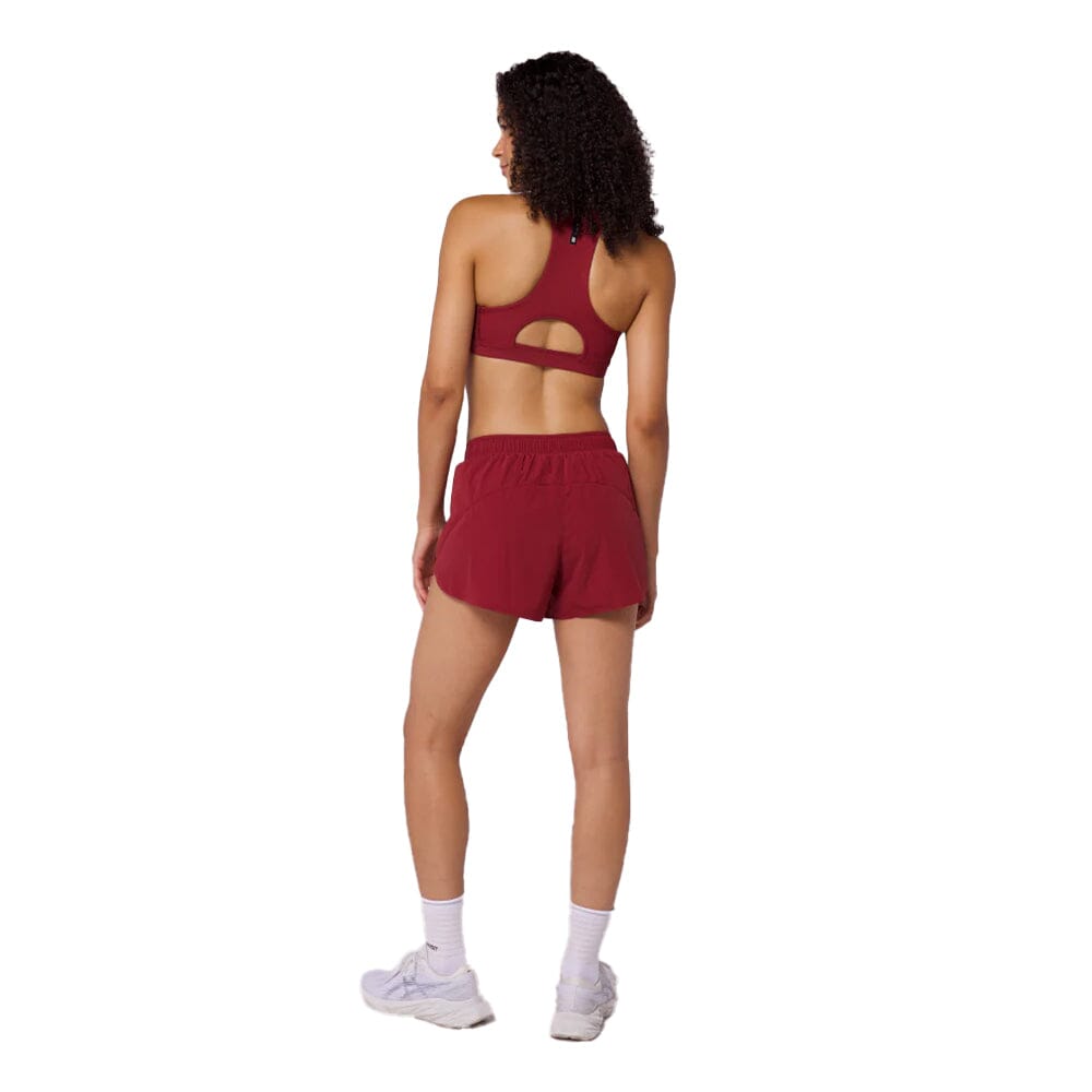 Bandit Running Women's VENTO™ 4" Training Short - BlackToe Running#colour_cherry-currant