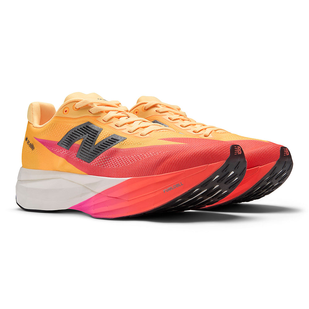 New Balance Women's FuelCell SuperComp Elite v5 - BlackToe Running#colour_tangerine-heat-pink-heat