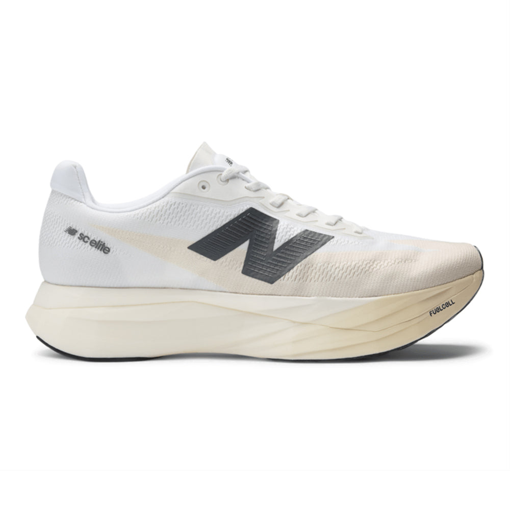 New Balance Women's FuelCell SuperComp Elite v5 - BlackToe Running#colour_linen-white-gold-metallic