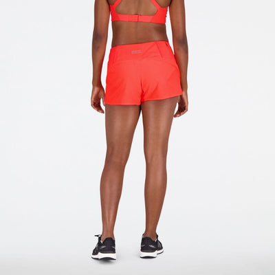 New Balance Women's Impact Run 3inch Short Women's Shorts - BlackToe Running#colour_neon-dragonfly