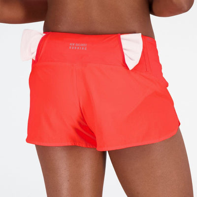 New Balance Women's Impact Run 3inch Short Women's Shorts - BlackToe Running#colour_neon-dragonfly