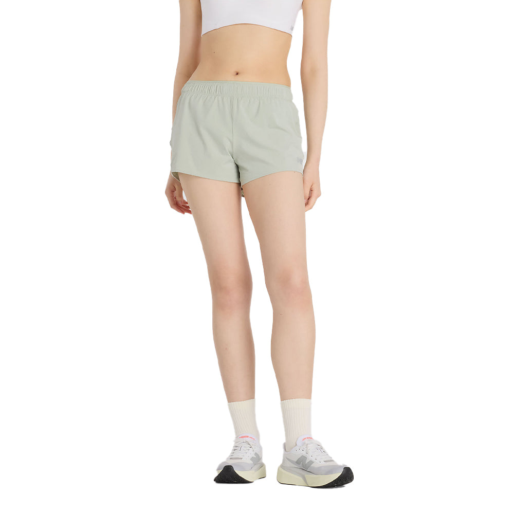 New Balance Women's RC Short 3" - BlackToe Running#colour_garter-snake