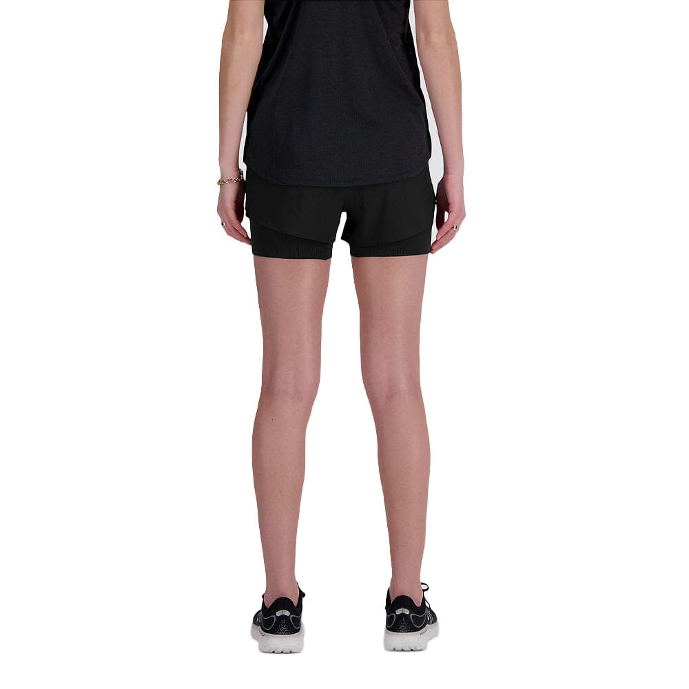 New Balance Women's RC 2-in-1 Short 3" Women's Shorts - BlackToe Running#colour_black