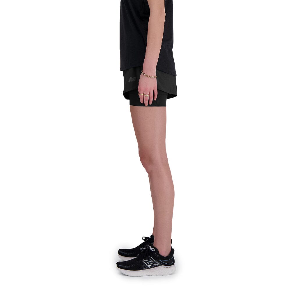New Balance Women's RC 2-in-1 Short 3" Women's Shorts - BlackToe Running
