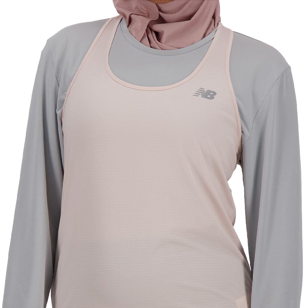 New Balance Women's Sport Essentials Tank Women's Tops - BlackToe Running#colour_quartz-pink