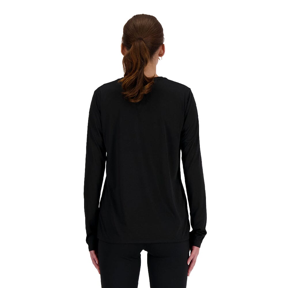New Balance Women's Sport Essentials Long Sleeve Women's Tops - BlackToe Running