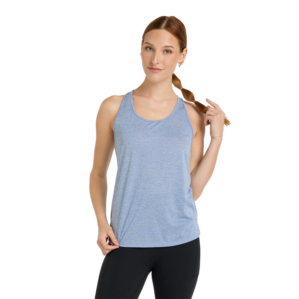 New Balance Women's Athletics Tank - BlackToe Running#colour_dusk-shower-heather