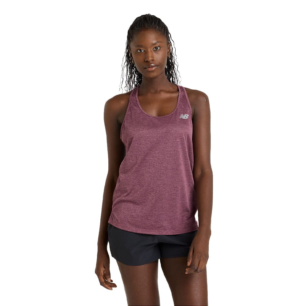 New Balance Women's Athletics Tank - BlackToe Running#colour_faded-plum-heather