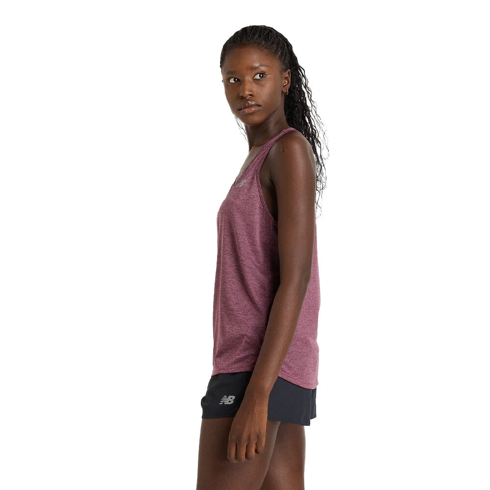 New Balance Women's Athletics Tank - BlackToe Running#colour_faded-plum-heather