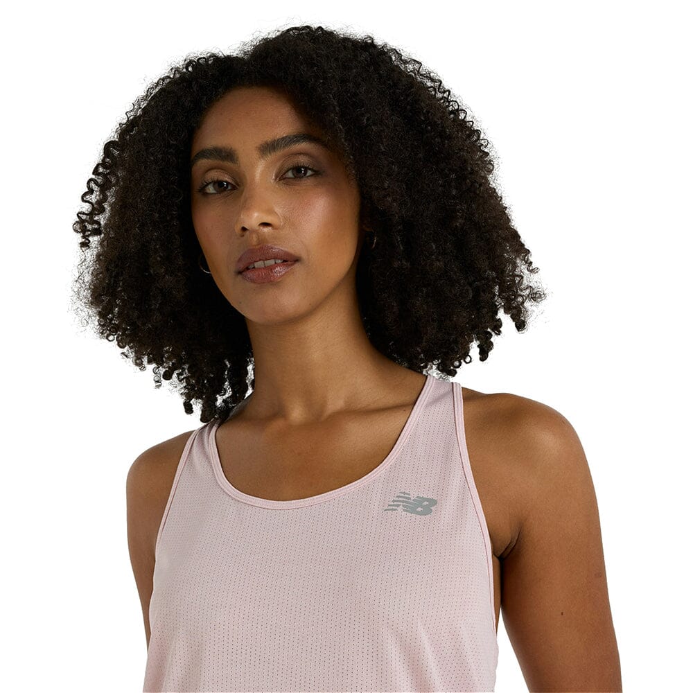 New Balance Women's Athletics Tank - BlackToe Running#colour_rose-sugar-heather