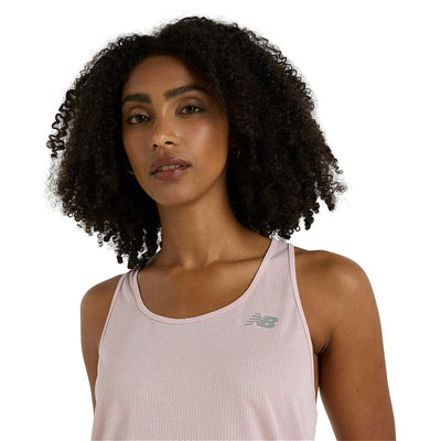 New Balance Women's Athletics Tank - BlackToe Running#colour_rose-sugar-heather