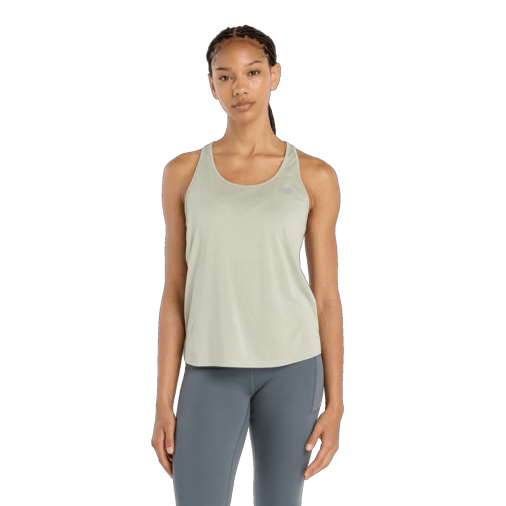 New Balance Women's Athletics Tank - BlackToe Running#colour_garter-snake-heather