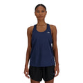 New Balance Women's Athletics Tank - BlackToe Running#colour_nb-navy-heather