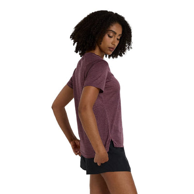 New Balance Women's Athletics T-Shirt - BlackToe Running#colour_faded-plum-heather