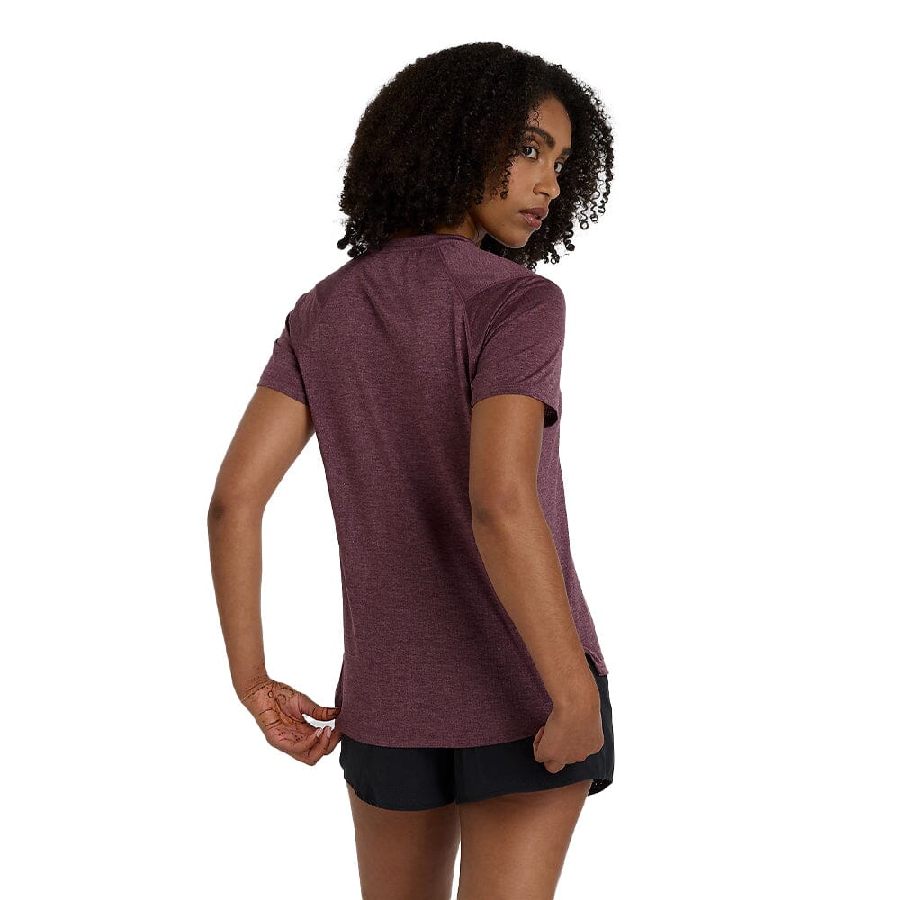 New Balance Women's Athletics T-Shirt - BlackToe Running#colour_faded-plum-heather