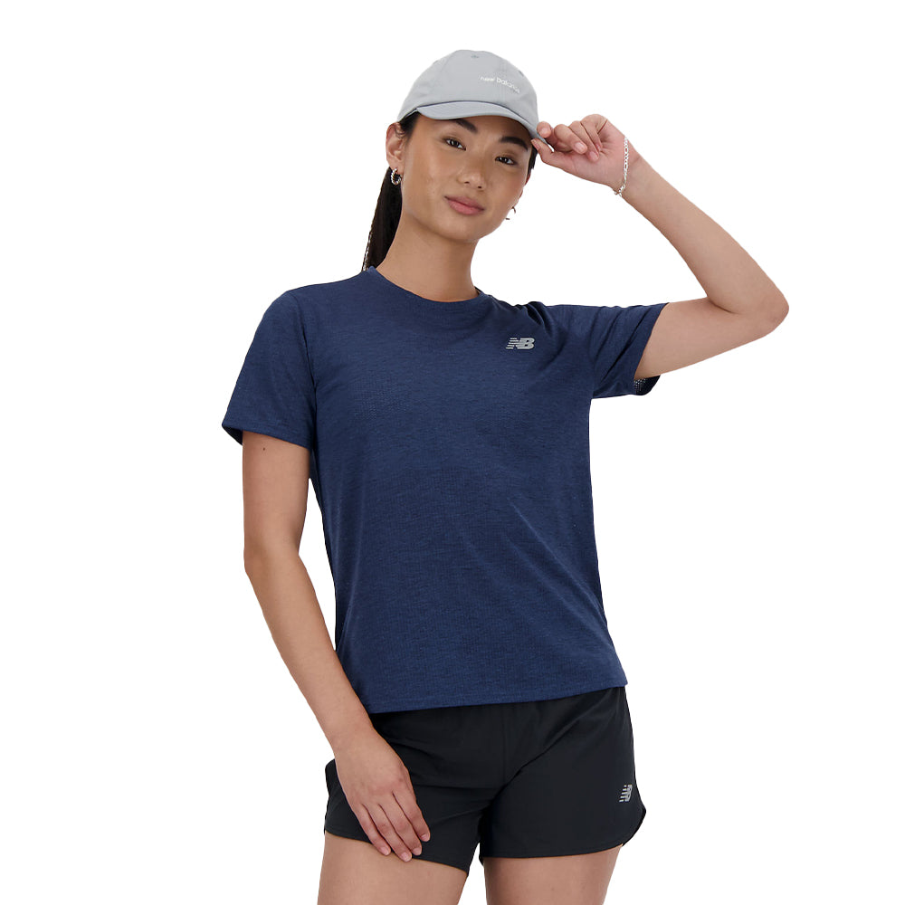 New Balance Women's Athletics T-Shirt - BlackToe Running