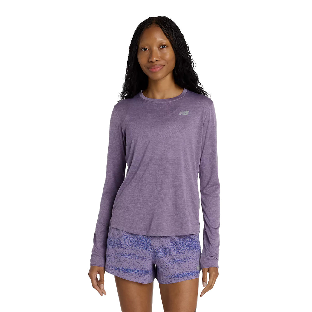 New Balance Women's Athletics Long Sleeve - BlackToe Running