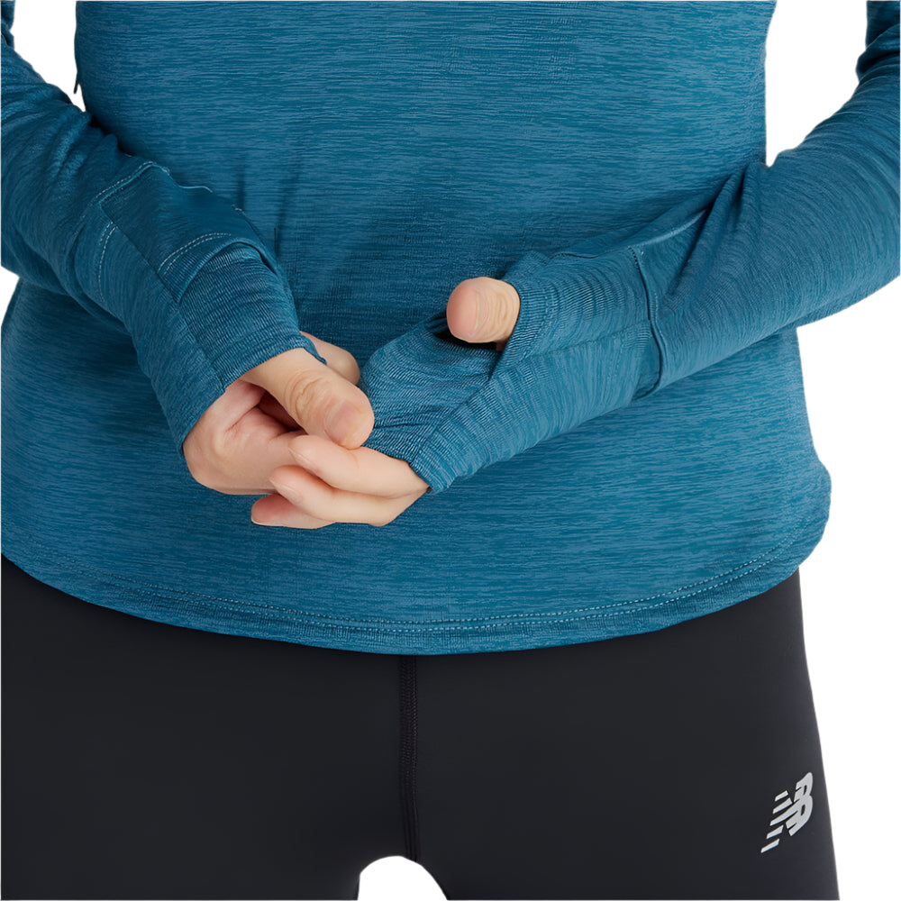 New Balance Women's Athletics Heat Grid 1/2 Zip - BlackToe Running