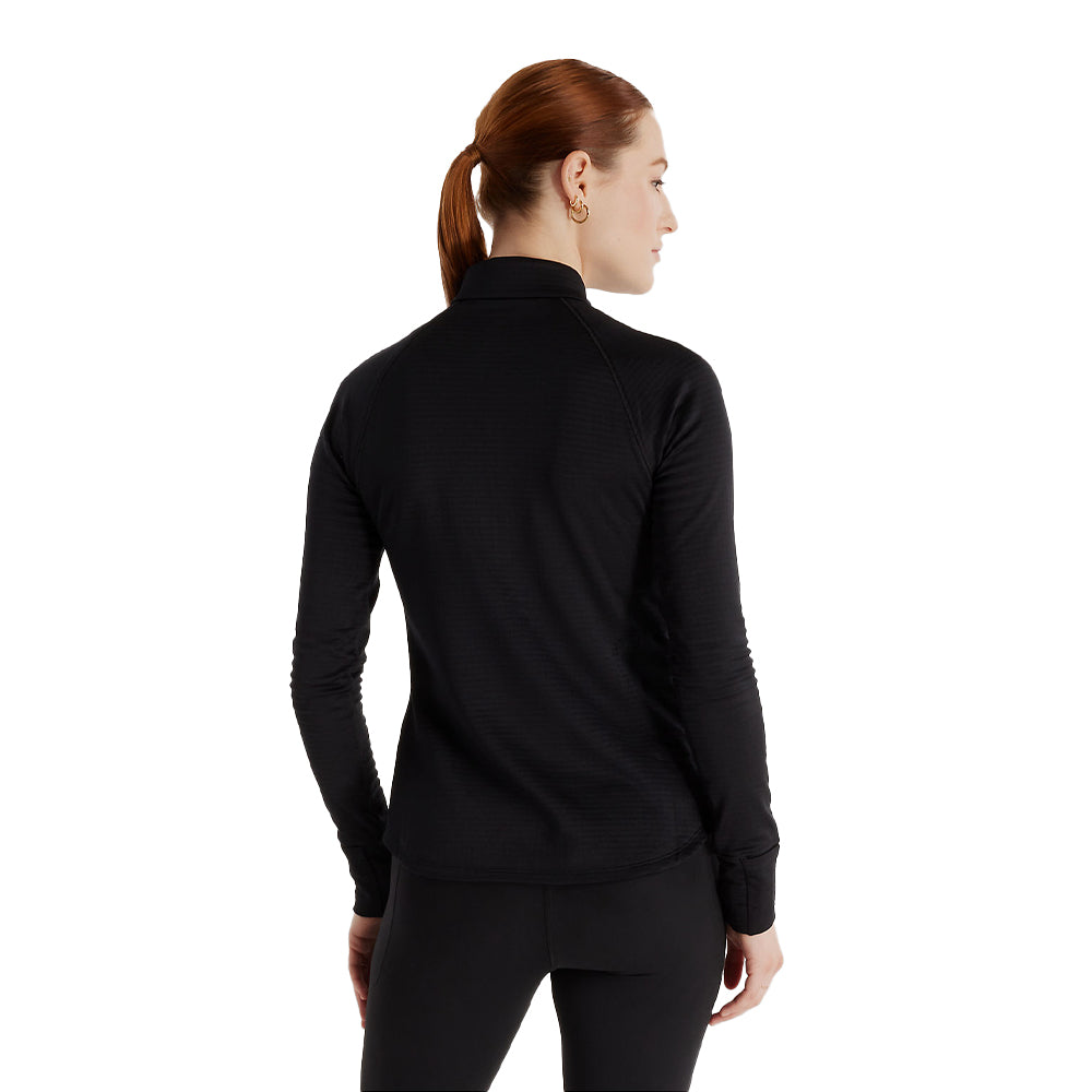 New Balance Women's Athletics Heat Grid 1/2 Zip - BlackToe Running#colour_black