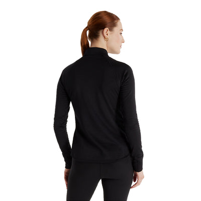 New Balance Women's Athletics Heat Grid 1/2 Zip - BlackToe Running#colour_black